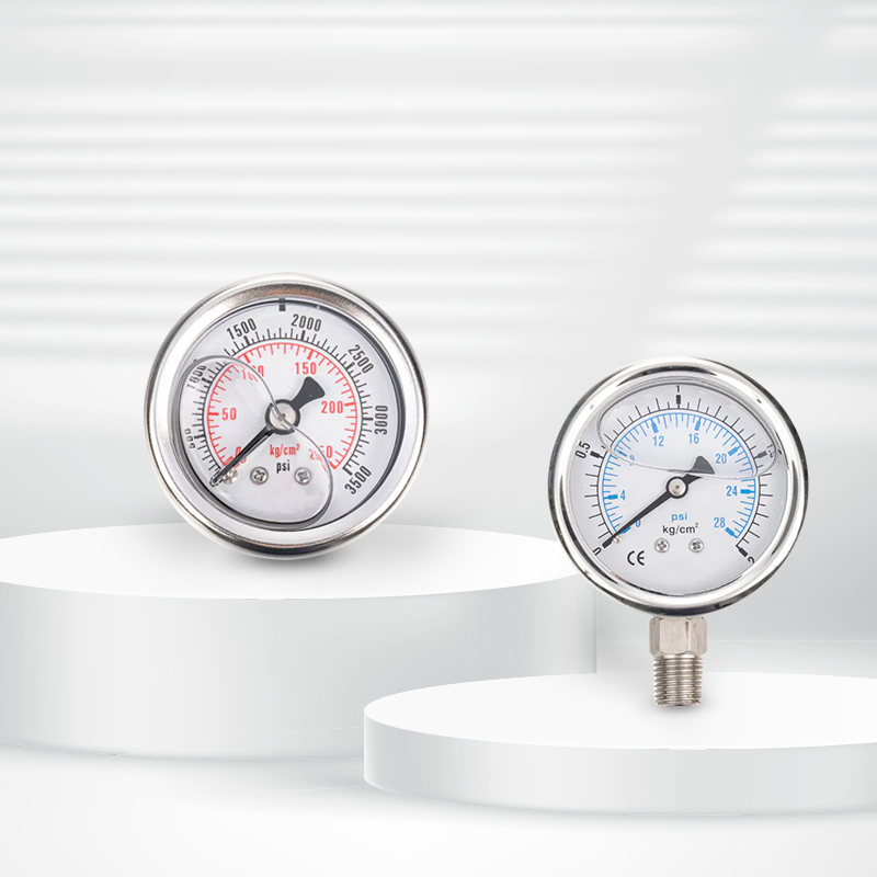 Iskunkestävä öljynpainemittari vedenkäsittelyyn