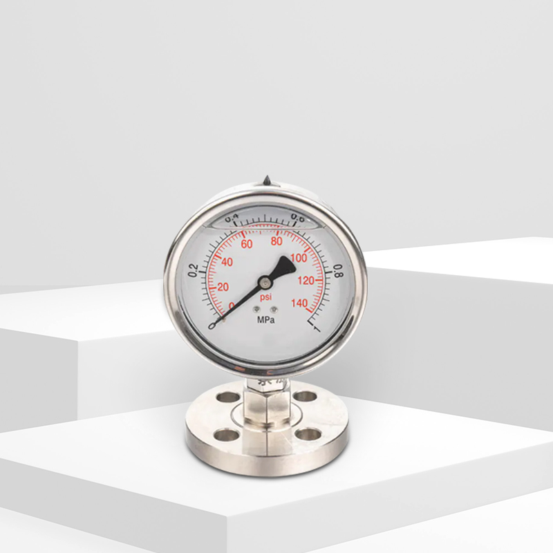 Vedenkäsittelypainemittari kalvotiivisteellä